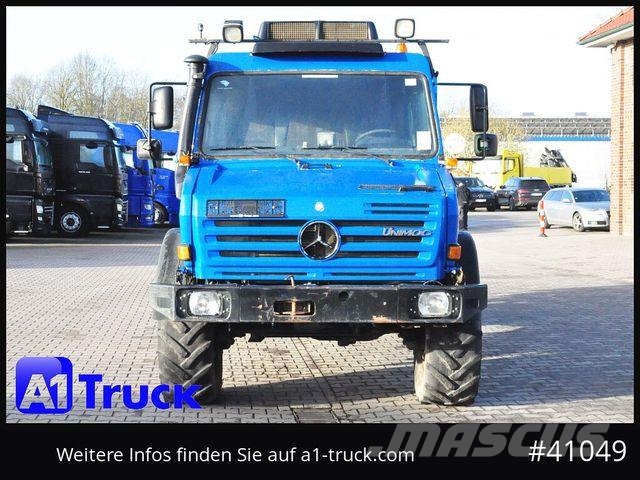 Unimog 437/25 U4000, 4x4, Pritsche, Doka, 6 Sitze Camion con sponde ribaltabili