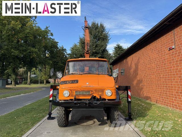 Unimog U 1100 Atlas AK 3006 nur 14.215 km-1. Hand 크레인 트럭