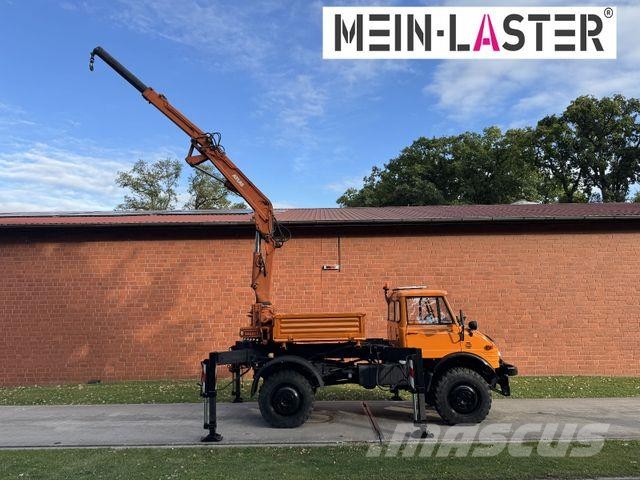 Unimog U 1100 Atlas AK 3006 nur 14.215 km-1. Hand 크레인 트럭