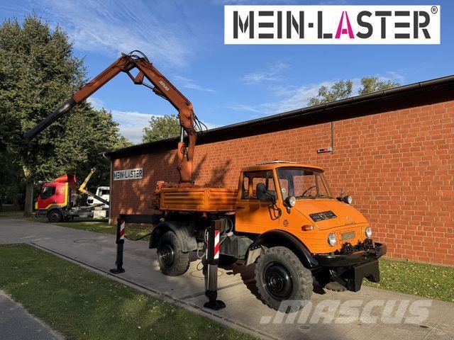 Unimog U 1100 Atlas AK 3006 nur 14.215 km-1. Hand 크레인 트럭