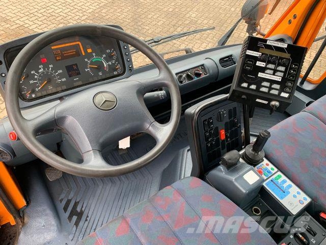 Unimog U 300 Kipper / Kommunal Ausstattung/ Hydraulik Platformas/izkraušana no sāniem