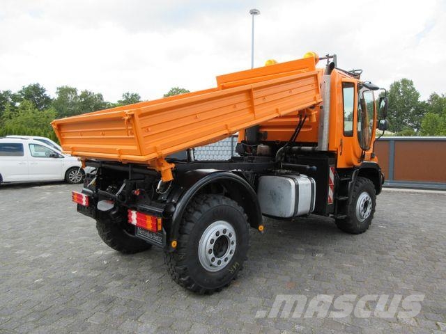 Unimog U 400, three-way tipper (DSK), long wheelbase, air Bañeras basculantes usadas