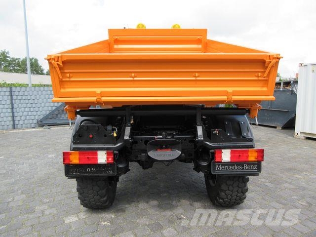 Unimog U 400, three-way tipper (DSK), long wheelbase, air Bañeras basculantes usadas