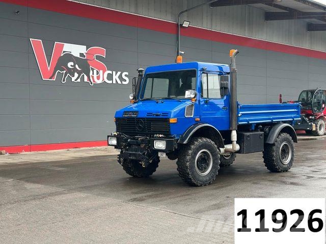 Unimog U1500 4x4 Kipper 2 Zapfwellen &amp; Hydraulik Camion ribaltabili