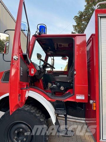 Unimog U1550 - 4x4 - Pritche-Plane - Feuerwehr - 14 TKm Pritsche & Plane