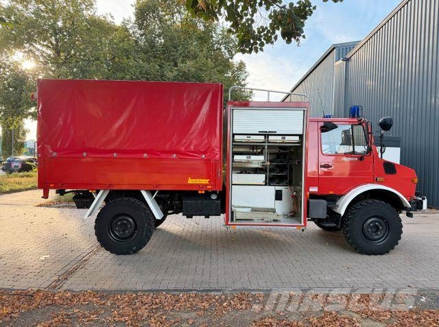 Unimog U1550 - 4x4 - Pritche-Plane - Feuerwehr - 14 TKm Pritsche & Plane