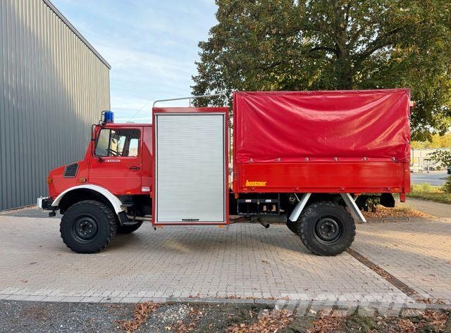 Unimog U1550 - 4x4 - Pritche-Plane - Feuerwehr - 14 TKm Pritsche & Plane