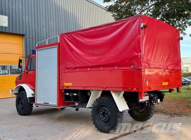Unimog U1550 - 4x4 - Pritche-Plane - Feuerwehr - 14 TKm Pritsche & Plane