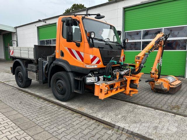 Unimog U20 / 4x4 / Kipper / Mulag Mähgerät Bañeras basculantes usadas
