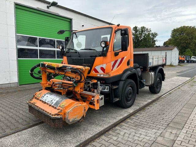 Unimog U20 / 4x4 / Kipper / Mulag Mähgerät Bañeras basculantes usadas