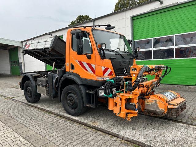 Unimog U20 / 4x4 / Kipper / Mulag Mähgerät Bañeras basculantes usadas