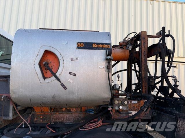 Unimog U400 mit Bitumspritze Breining + Besen 아스팔트 포장장비