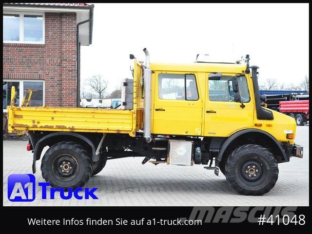 Unimog U4000, 437/25 4x4, Pritsche, Doka, Allrad 6 Sitz Camion con sponde ribaltabili