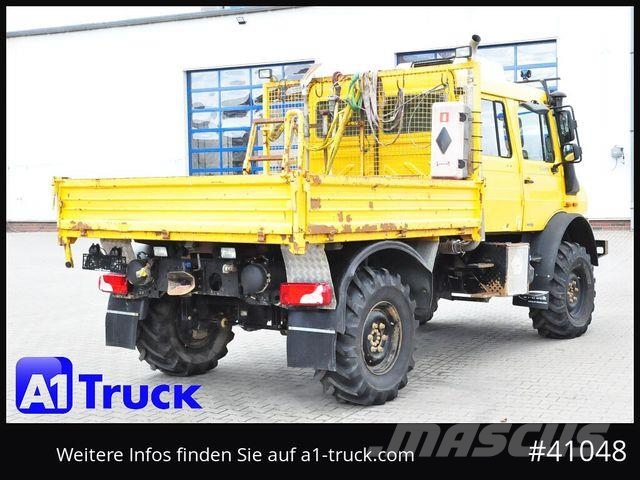 Unimog U4000, 437/25 4x4, Pritsche, Doka, Allrad 6 Sitz Camion con sponde ribaltabili