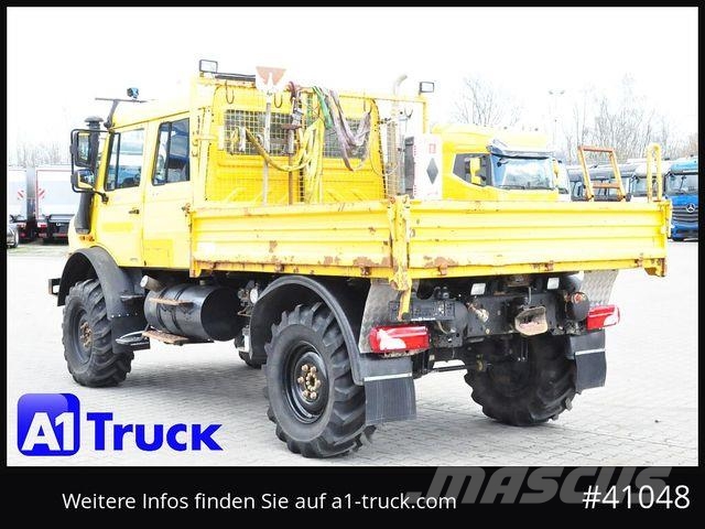 Unimog U4000, 437/25 4x4, Pritsche, Doka, Allrad 6 Sitz Camion con sponde ribaltabili