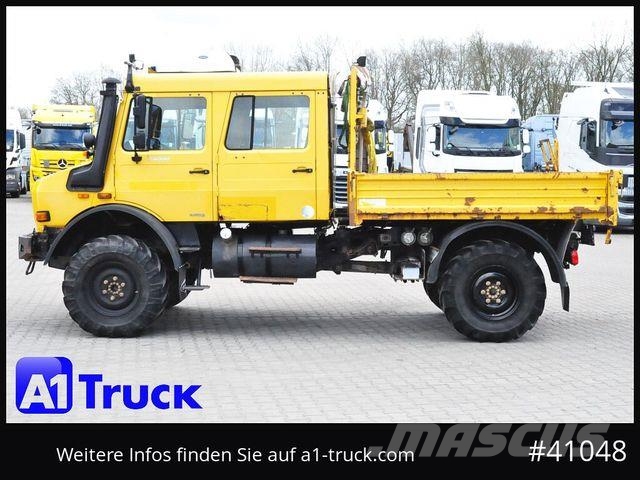 Unimog U4000, 437/25 4x4, Pritsche, Doka, Allrad 6 Sitz Camion con sponde ribaltabili