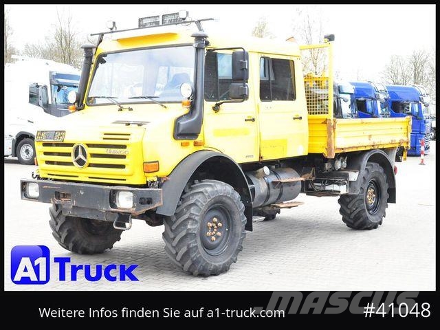 Unimog U4000, 437/25 4x4, Pritsche, Doka, Allrad 6 Sitz Camion con sponde ribaltabili