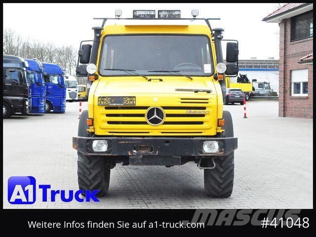 Unimog U4000, 437/25 4x4, Pritsche, Doka, Allrad 6 Sitz Camion con sponde ribaltabili