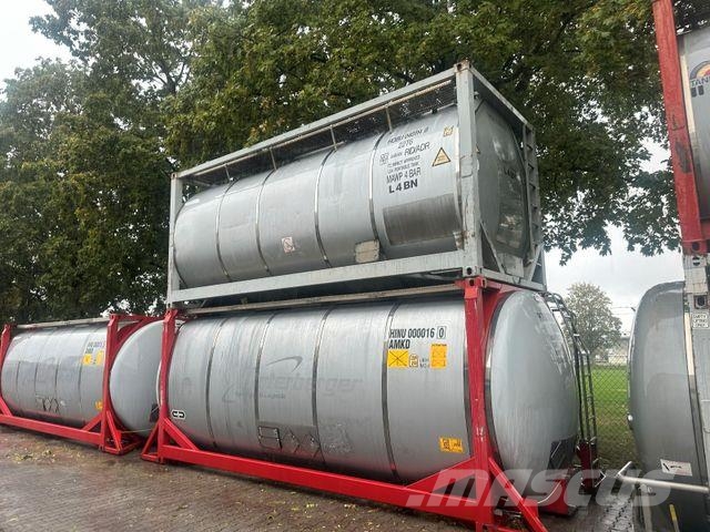 Van Hool 15X TANKCONTAINER L4BH EDELSTAHL GÜLTIGE ADR Polprikolice cisterne