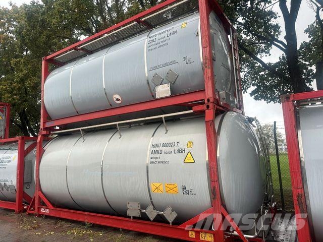 Van Hool 15X TANKCONTAINER L4BH EDELSTAHL GÜLTIGE ADR Polprikolice cisterne