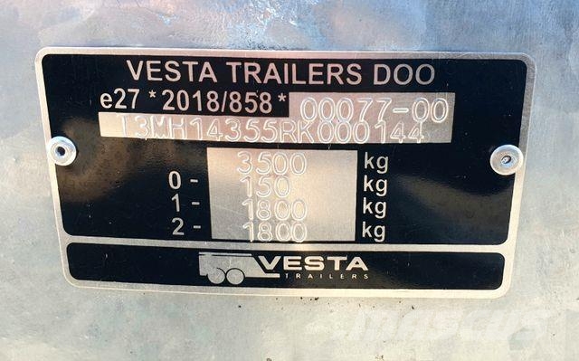 VESTA Trailers TRANSPORTER 45-3,5G Nutz.2756 kg Kevyet peräkärryt