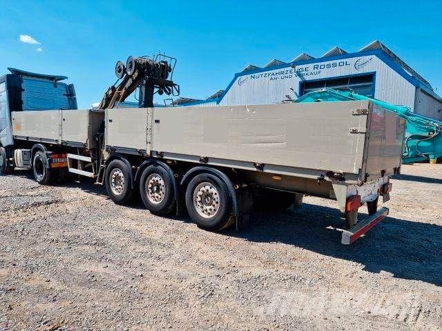 VM Trailers / Tri Axle crane Kran Hiab 095-1 Напівпричепи-платформи/бічне розвантаження