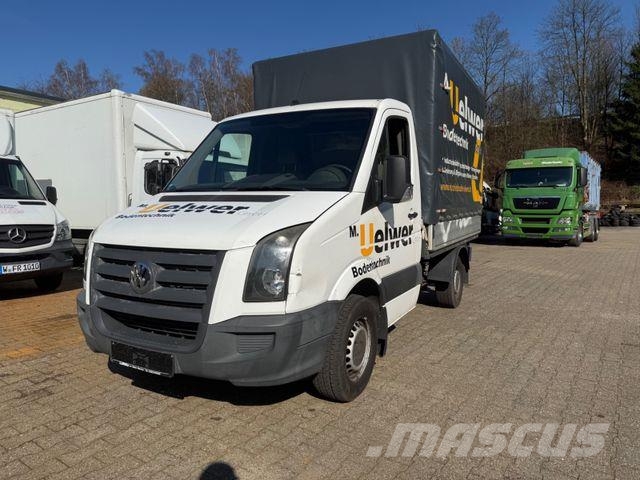 Volkswagen Crafter Pritsche+Plane, TÜV bis 10/26 Schuifzeilopbouw