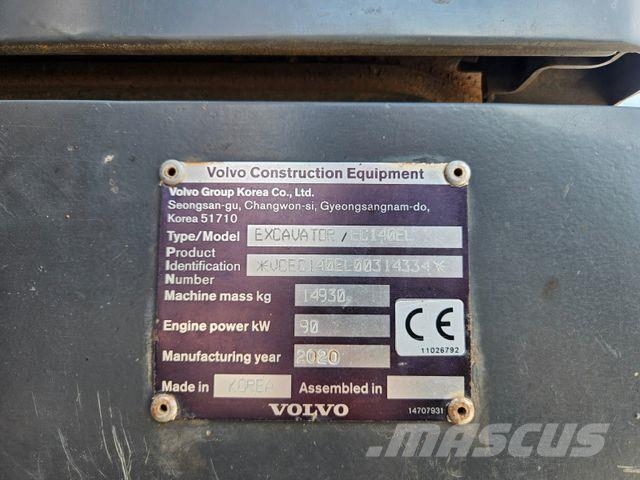 Volvo EC 140 EL *2020*CE*8.750h*SW*Löffel*Kamera Crawler excavators