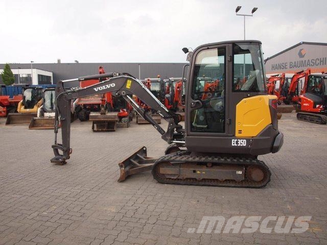 Volvo EC35D Mini ekskavatörler, 7 tona dek