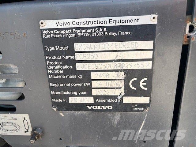 Volvo ECR 25D Minibagger < 7t