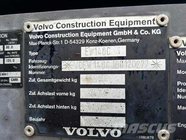 Volvo EW140C Mobilbagger Wielgraafmachines
