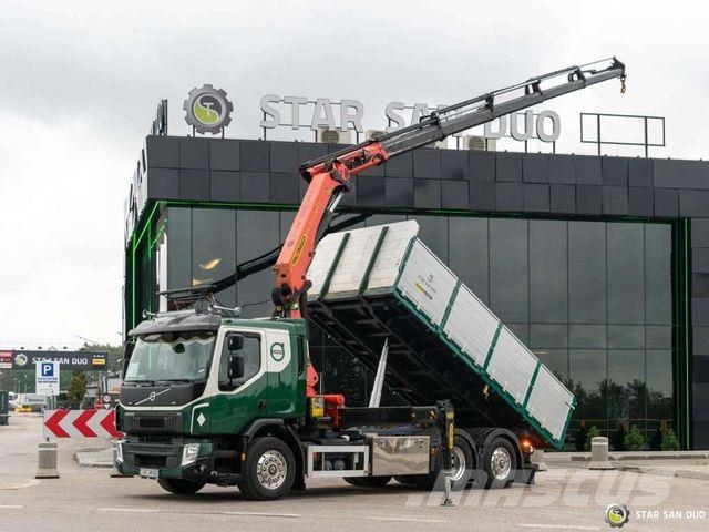 Volvo FE 320 6x2 PALFINGER PK 22002 EH Crane Kipper Tipper trucks