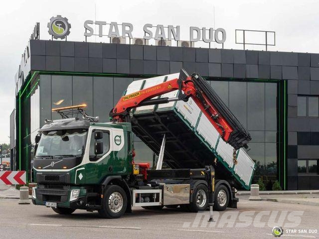 Volvo FE 320 6x2 PALFINGER PK 22002 EH Crane Kipper Tipper trucks