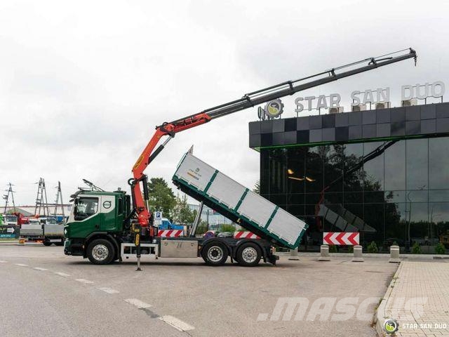 Volvo FE 320 6x2 PALFINGER PK 22002 EH Crane Kipper Tipper trucks