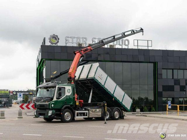 Volvo FE 320 6x2 PALFINGER PK 22002 EH Crane Kipper Tipper trucks