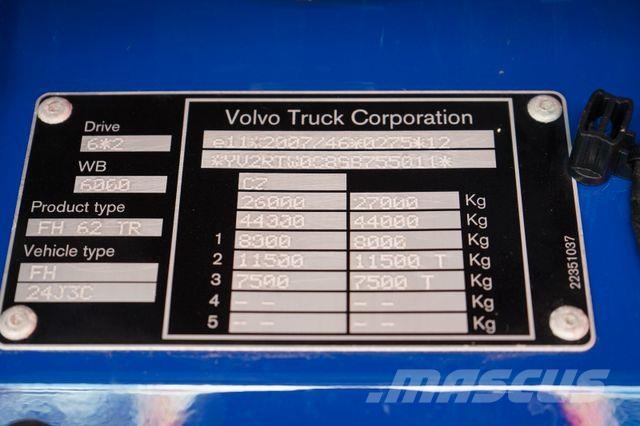 Volvo FH / 420 / E 6 / FIRANKA / 23 PALETY / DŁ. 9,4 Kayar tenteli kamyonlar