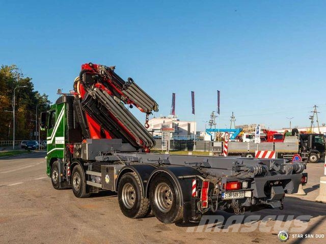 Volvo FH 440 8x2 Fassi F560AXP.26 crane cable lift Camion plateau ridelle avec grue
