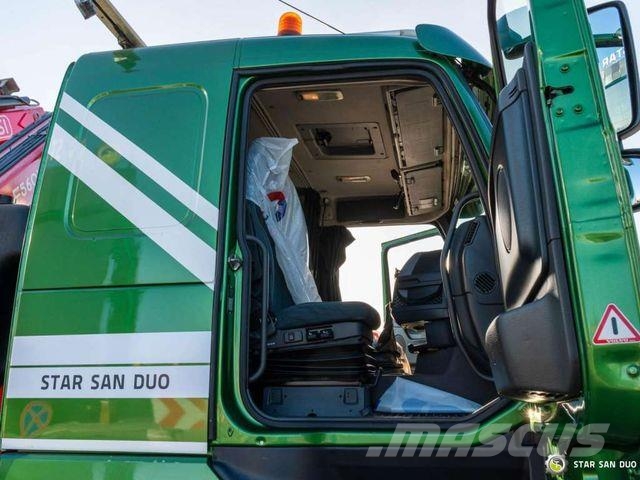 Volvo FH 440 8x2 Fassi F560AXP.26 crane cable lift Camion plateau ridelle avec grue
