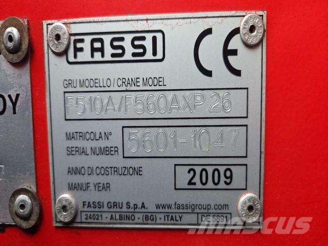 Volvo FH 440 8x2 Fassi F560AXP.26 crane cable lift Camion plateau ridelle avec grue