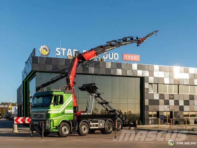 Volvo FH 440 8x2 Fassi F560AXP.26 crane cable lift Camion ampliroll