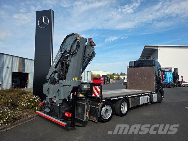 Volvo FH 500 6x2 Heckkran MKG HLK 531 HP a5 Funk Platformas/izkraušana no sāniem