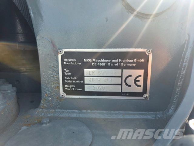 Volvo FH 500 6x2 Heckkran MKG HLK 531 HP a5 Funk Platformas/izkraušana no sāniem