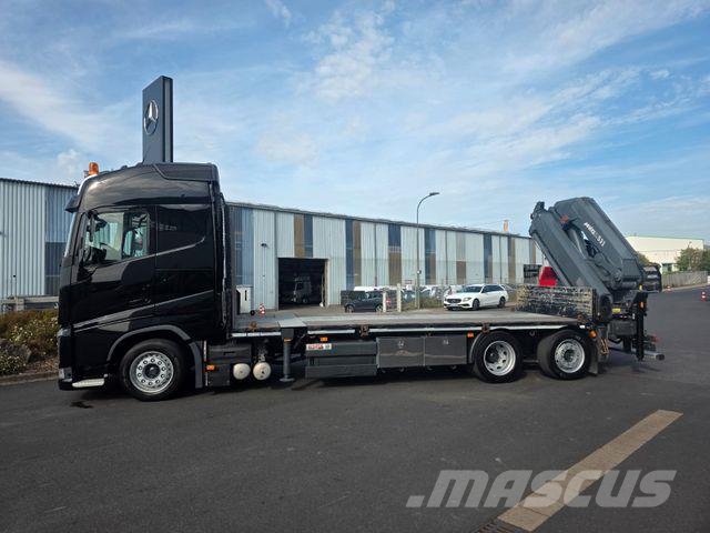 Volvo FH 500 6x2 Heckkran MKG HLK 531 HP a5 Funk Platformas/izkraušana no sāniem