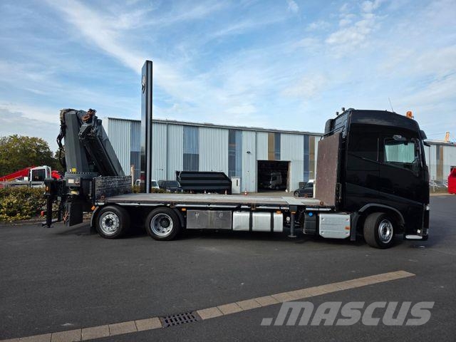 Volvo FH 500 6x2 Heckkran MKG HLK 531 HP a5 Funk Platformas/izkraušana no sāniem