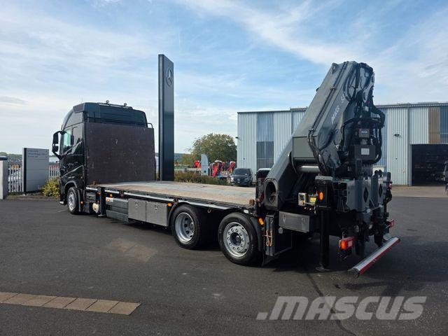 Volvo FH 500 6x2 Heckkran MKG HLK 531 HP a5 Funk Platformas/izkraušana no sāniem