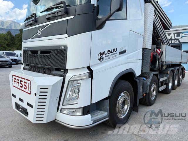 Volvo FH 540 10X4 Pritsche + SZM FASSI F2150RAL.2 51m Camioane platforma/prelata