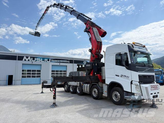Volvo FH 540 10X4 Pritsche + SZM FASSI F2150RAL.2 51m Camioane platforma/prelata