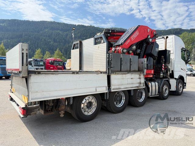 Volvo FH 540 10X4 Pritsche + SZM FASSI F2150RAL.2 51m Camioane platforma/prelata
