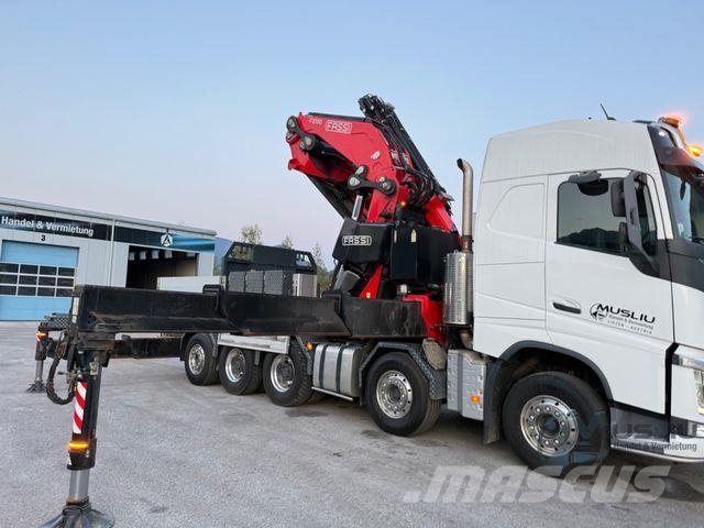 Volvo FH 540 10X4 Pritsche + SZM FASSI F2150RAL.2 51m Camioane platforma/prelata