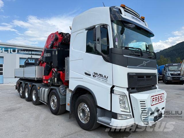 Volvo FH 540 10X4 Pritsche + SZM FASSI F2150RAL.2 51m Camioane platforma/prelata
